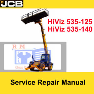 JCB 535-125 and 535-140 HiViz Service Repair Manual cover for maintenance and repair instructions
