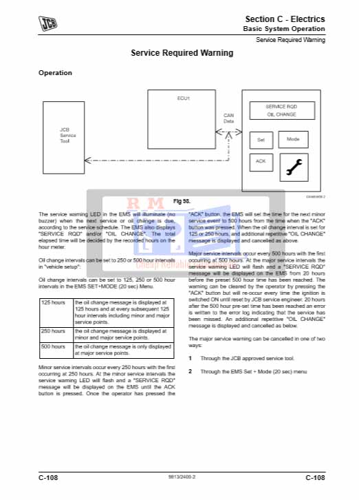 JCB JS210, JCB JS220 Excavators Engine Service Repair Manual - Image 4