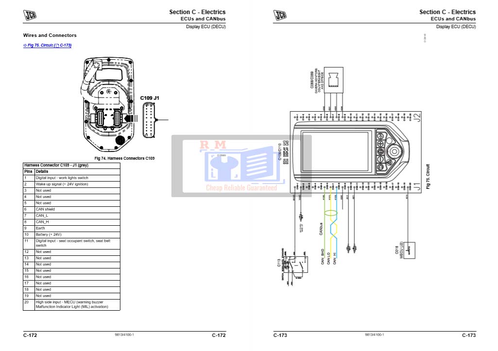JCB JS130 Excavator Service Repair Manual - Image 3