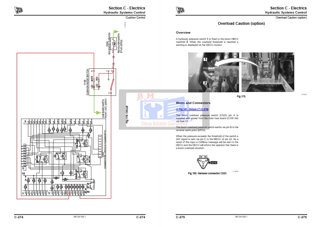 JCB JS130 Excavator Service Repair Manual - Image 5