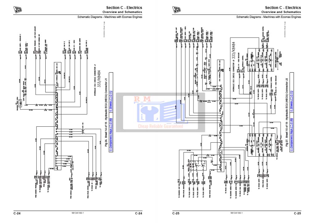 JCB JS130 Excavator Service Repair Manual - Image 7