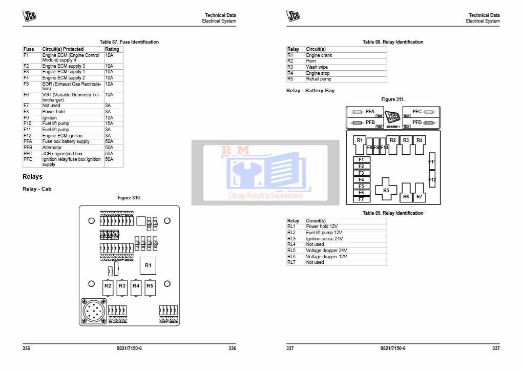 JCB JS200W Tier 2 and Tier 4i Engine Service Repair Manual - Image 3