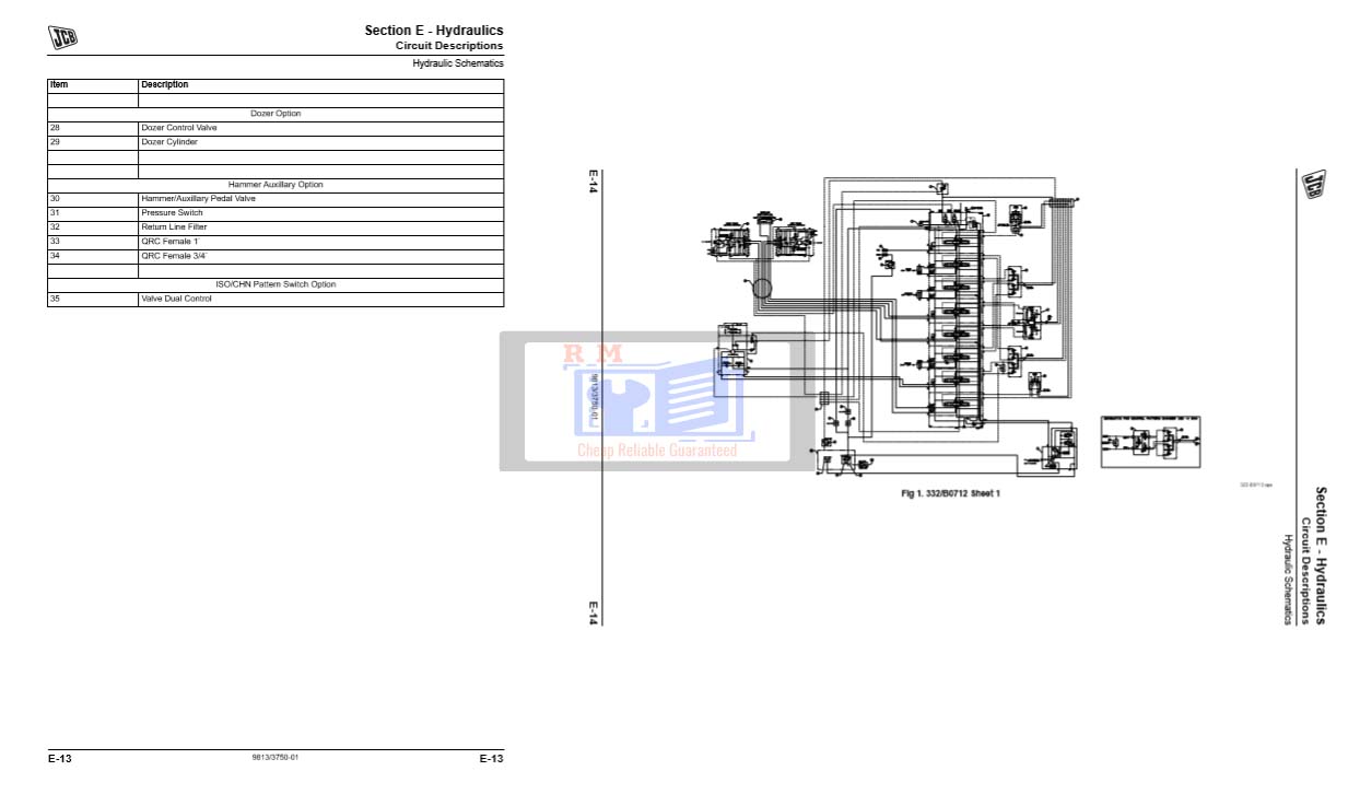 JCB JS85 Auto Range Excavator Service Repair Manual - Image 5
