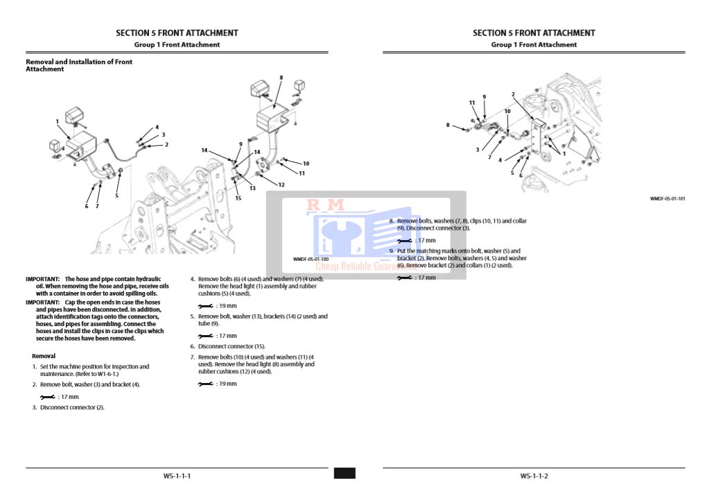 Hitachi ZW 150-5B, Hitachi ZW 150PL-5B Wheel Loader Workshop Manuals - Image 6