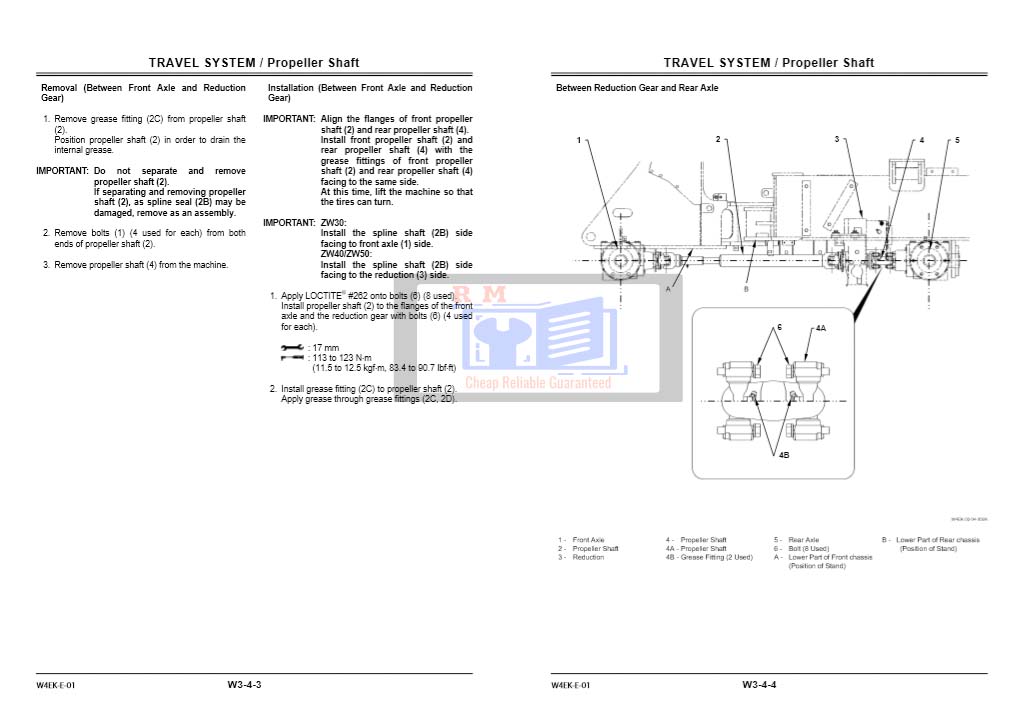 Hitachi ZW 30, Hitachi ZW 40, Hitachi ZW 50 Wheel Loader Workshop Manual - Image 6