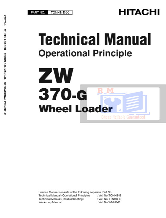 Hitachi ZW370-G Wheel Loader Technical Manuals - Image 3