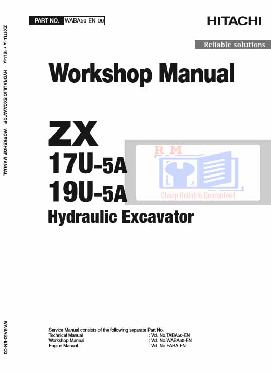 Hitachi ZX17U-5A and Hitachi ZX19U-5A Excavator Workshop Manual - Image 2