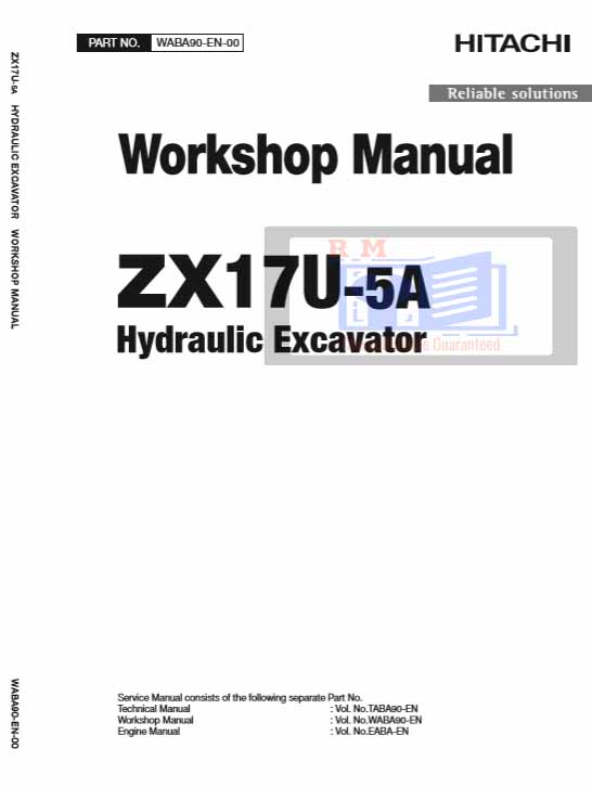 Hitachi ZX17U-5A Excavator Workshop Manual - Image 2