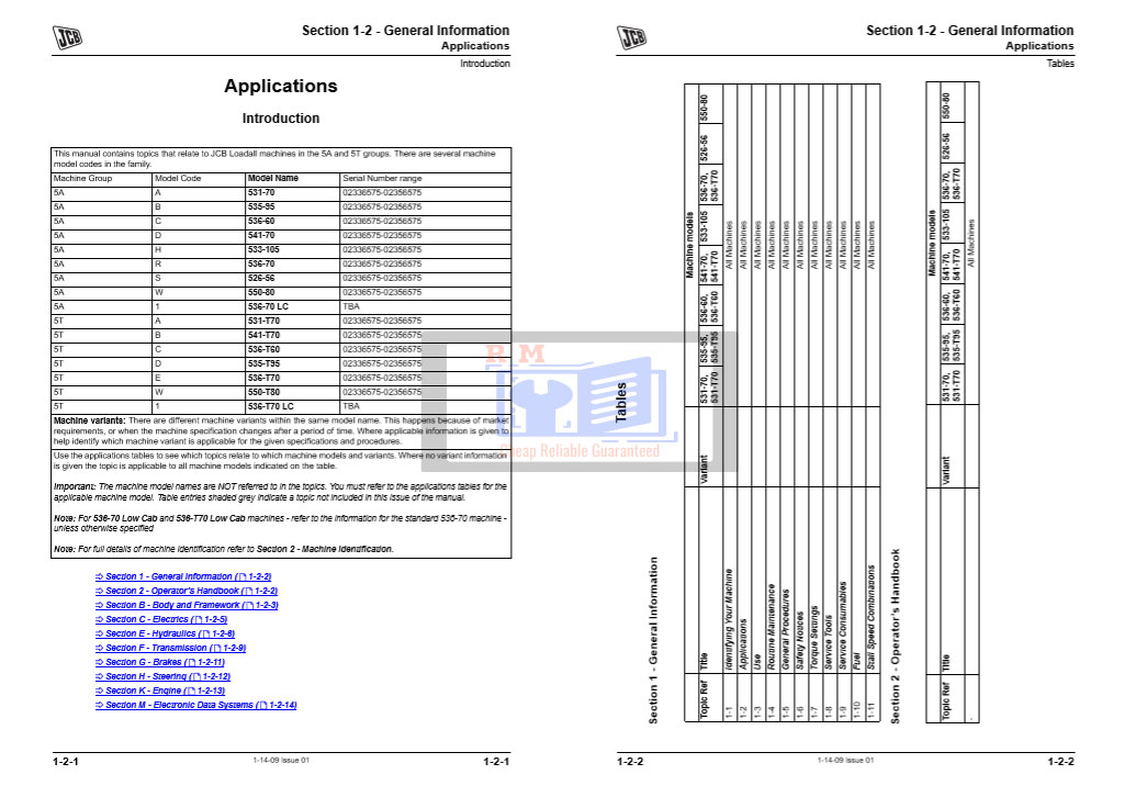 JCB Side Engine Loadalls SH,SL Engines from May 2014 Service Repair Manual - Image 3