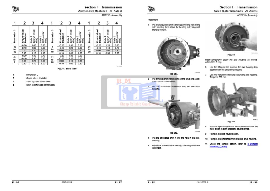 JCB Dump Truck 714, 718 Service Repair Manual - Image 4