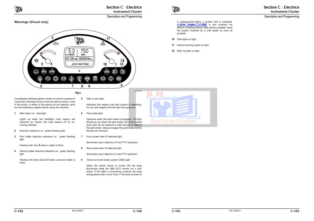 JCB Fastrac 8280 and 8310 Service Repair Manual - Image 3