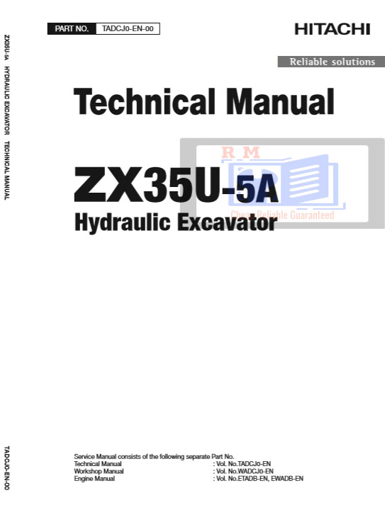 Hitachi ZX35U-5A Excavator Technical Manual - Image 2