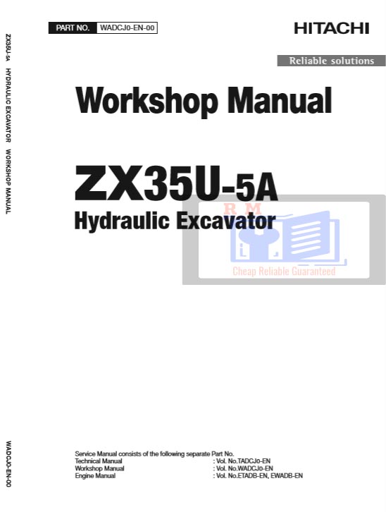 Hitachi ZX35U-5A Excavator Workshop Manual and Diagrams - Image 2