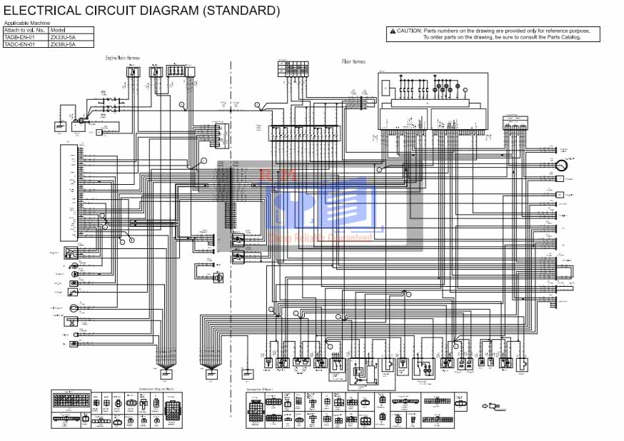 Hitachi ZX38U-5A Excavator Electrical Diagrams - Image 3