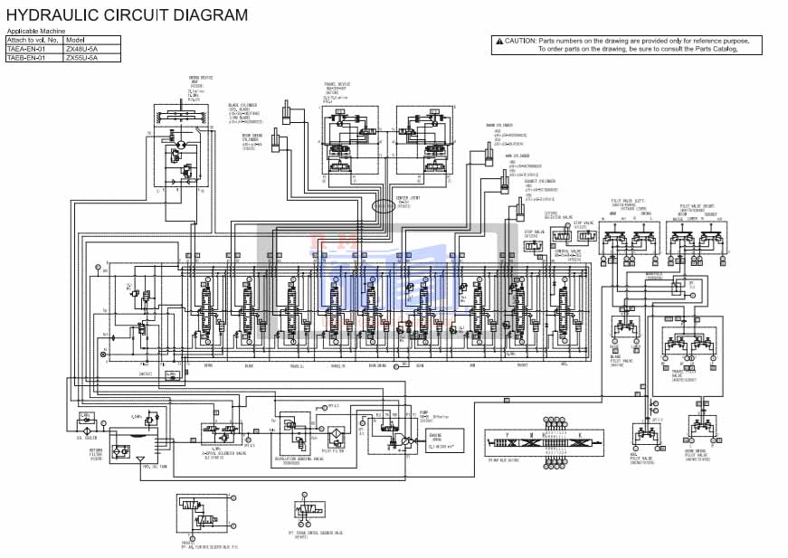 Hitachi ZX55U-5A Excavator Electrical Diagrams - Image 2
