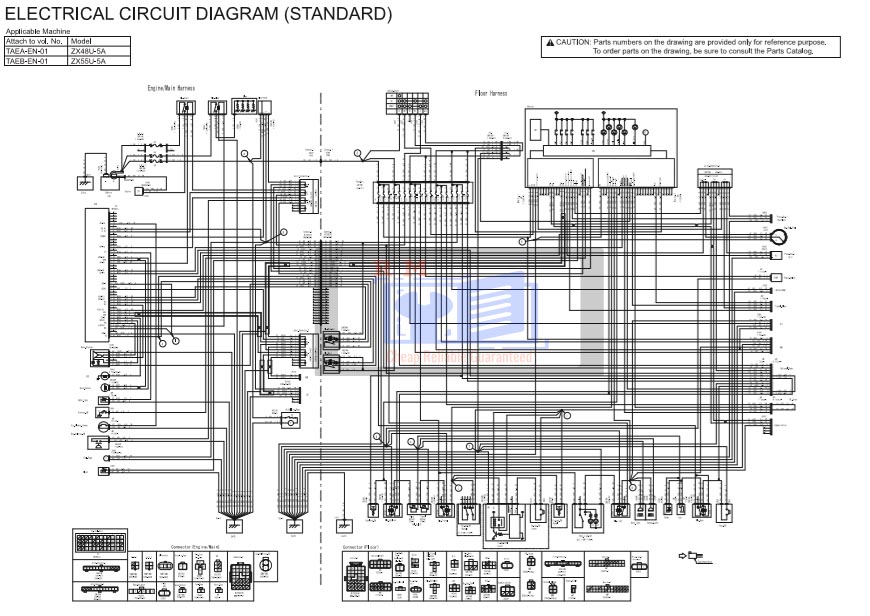 Hitachi ZX55U-5A Excavator Electrical Diagrams - Image 3