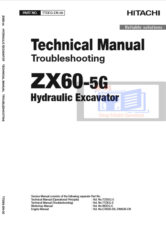 Hitachi ZX60-5G Excavator Technical Manual - Image 2