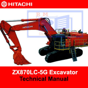 Hitachi ZX870LC-5G excavator technical manual, showcasing essential operational and maintenance information