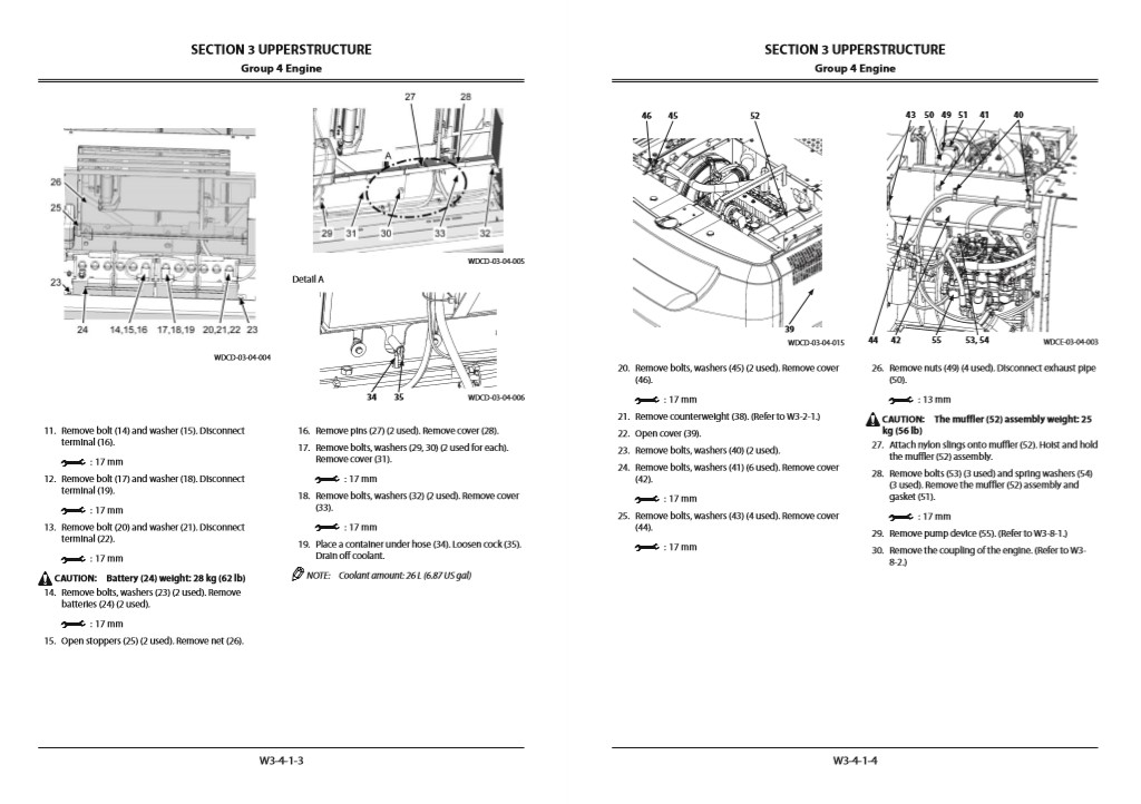 Hitachi ZX240-5G, Hitachi ZX250-5G Series Workshop Manual and Diagrams - Image 3