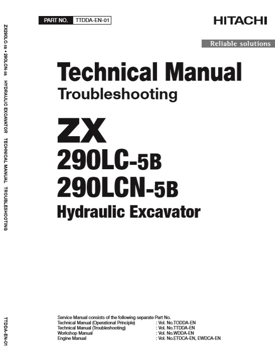 Hitachi ZX290LC-5B, Hitachi ZX290LCN-5B Technical Manuals - Image 2