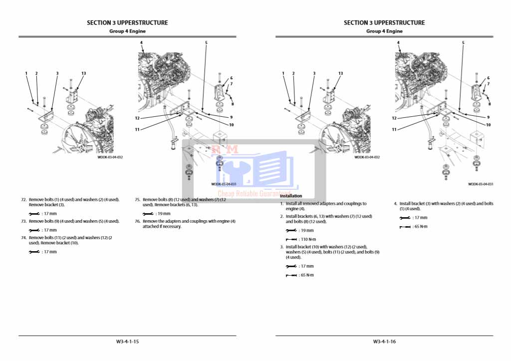 Hitachi ZX300LC-6, Hitachi ZX300LCN-6 Workshop Manual and Diagrams - Image 3