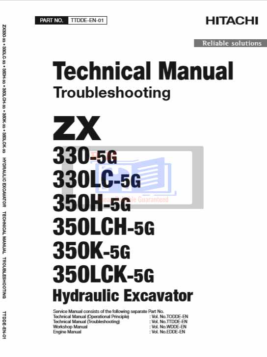 Hitachi ZX330-5G, Hitachi ZX350-5G Technical Manuals - Image 2