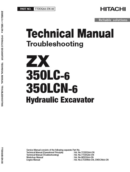Hitachi ZX350LC-6, Hitachi ZX350LCN-6 Technical Manuals - Image 2