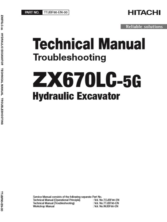 Hitachi ZX670LC-5G Excavator Technical Manuals - Image 2