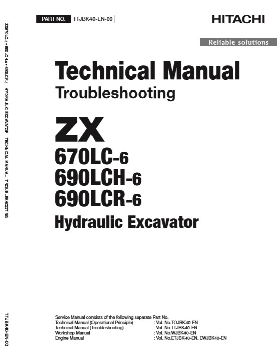 Hitachi ZX670-6, Hitachi ZX690-6 Series Technical Manuals - Image 2
