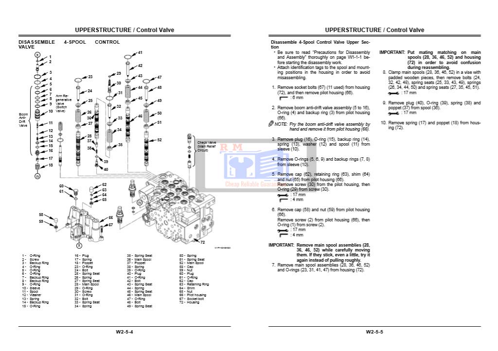 Hitachi Zaxis 130W Wheel Excavator Workshop Manual - Image 3