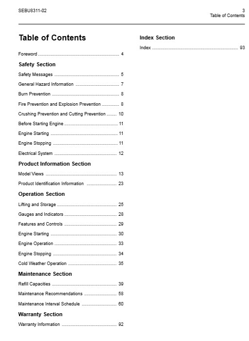Perkins 402D , Perkins 403D , Perkins 404D Operation & Maintenance Manual - Image 3