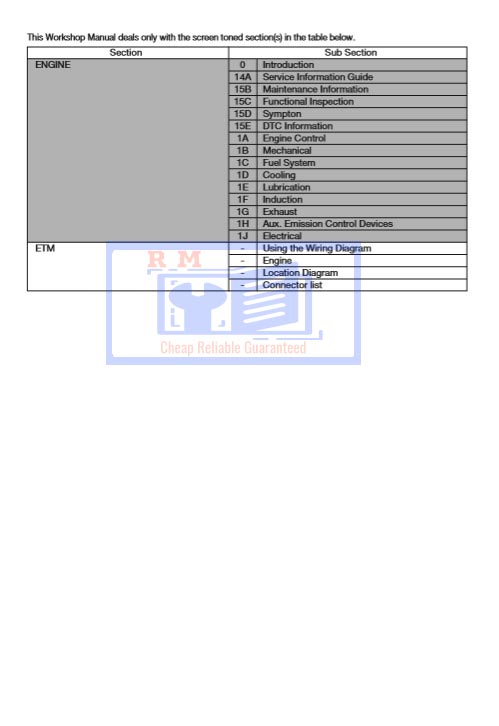 Isuzu 4HK1 Engine Interim Tier 4 Compatible Workshop Manual - Image 3