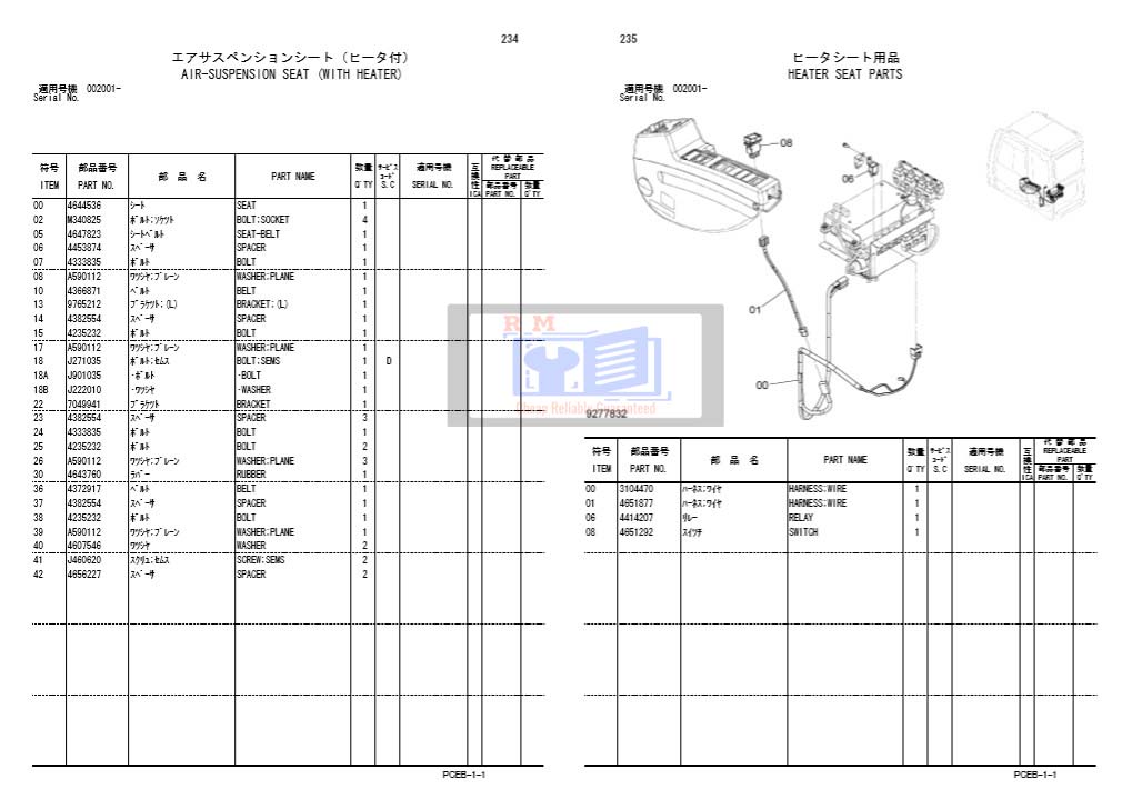 Hitachi Zaxis ZX140W-3 Wheel Excavator Parts Catalog Manual - Image 4