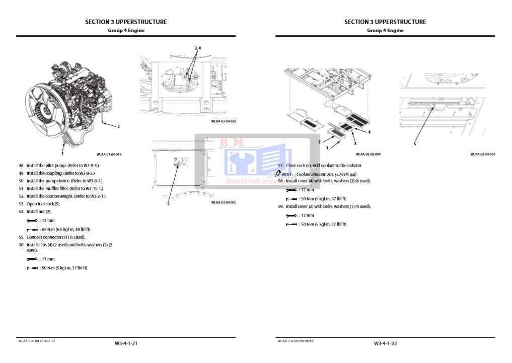 Hitachi ZX140W-5B Wheel Excavator Workshop Manual - Image 3