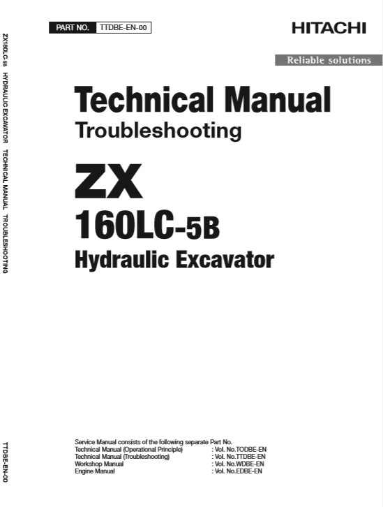 Hitachi ZX160LC-5B Excavator Technical Manuals - Image 2
