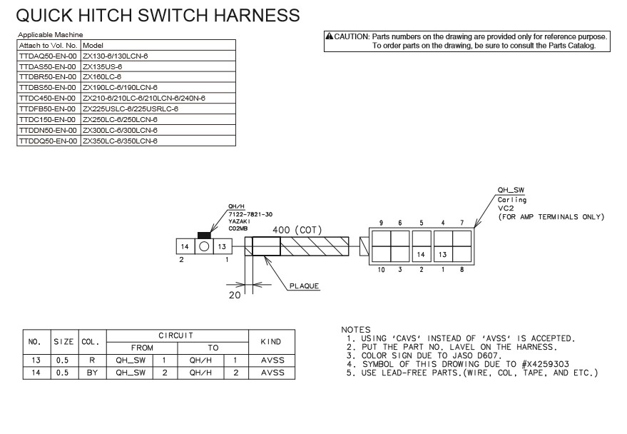 Hitachi ZX130-6 to ZX350-6 Electrical Diagrams - Image 3
