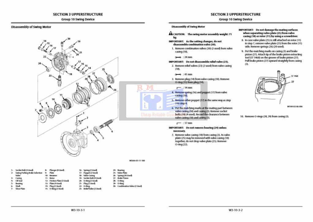 Hitachi ZX300LC-6, Hitachi ZX300LCN-6 Workshop Manual and Diagrams - Image 4