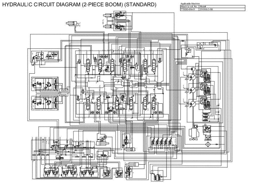 Hitachi ZX350LC-5B, Hitachi ZX350LCN-5B Workshop Manual and Diagrams - Image 4