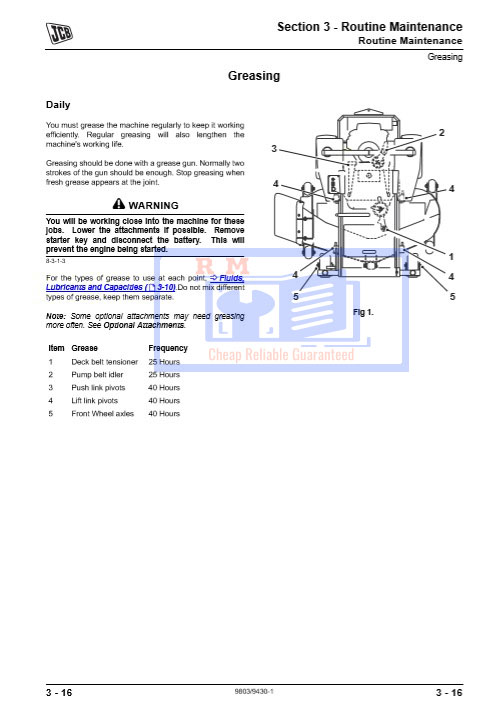 JCB ZT20 Mower Service Repair Manual - Image 4