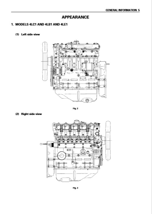 Isuzu 4LB1, Isuzu 4LC1, Isuzu 4LE1 Industrial Engines Workshop Manual - Image 4
