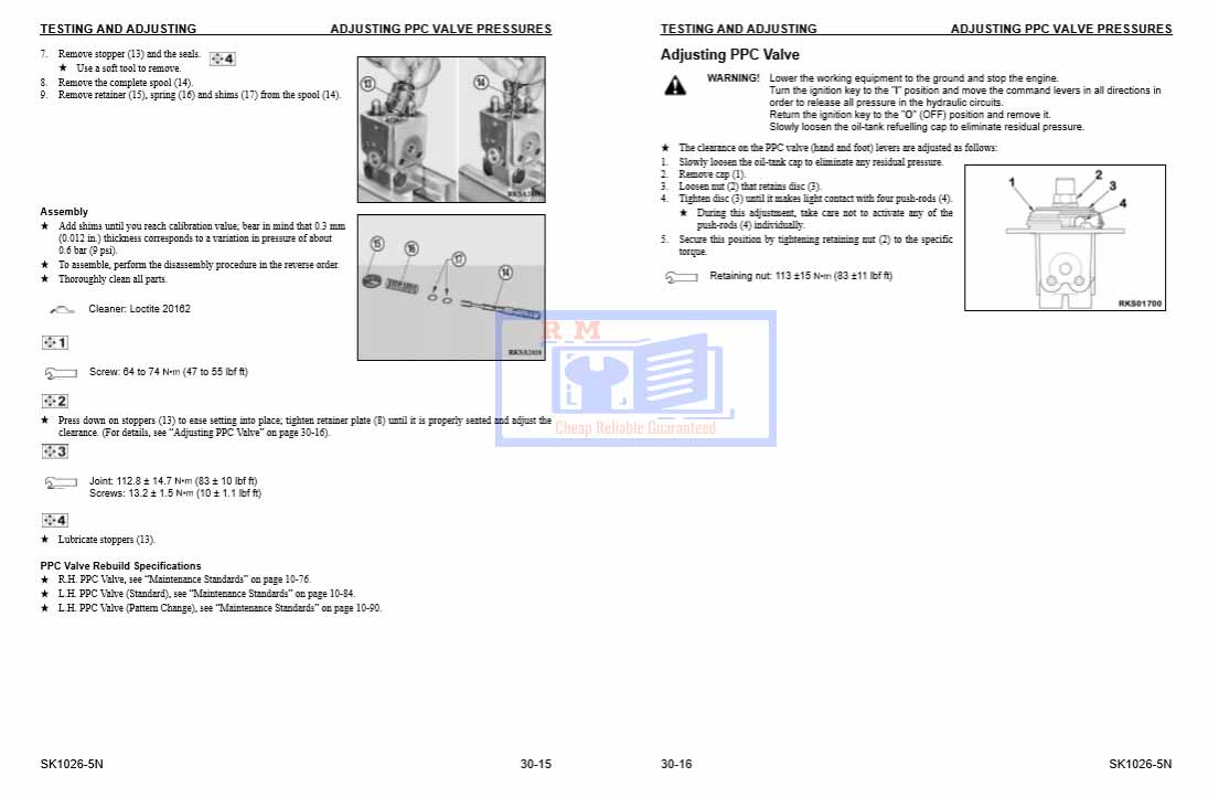 Komatsu SK1026-5N Skid Steer Loader Workshop Manual - Image 4