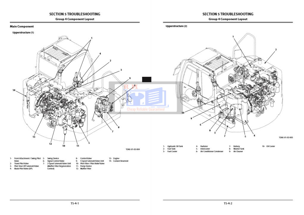 Hitachi ZX135US-5B Excavator Technical Manuals - Image 4