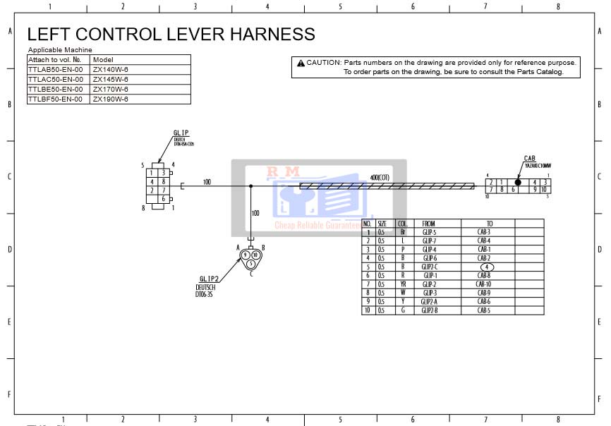 Hitachi ZX140W-6 Electrical and Hydraulic Diagrams - Image 3