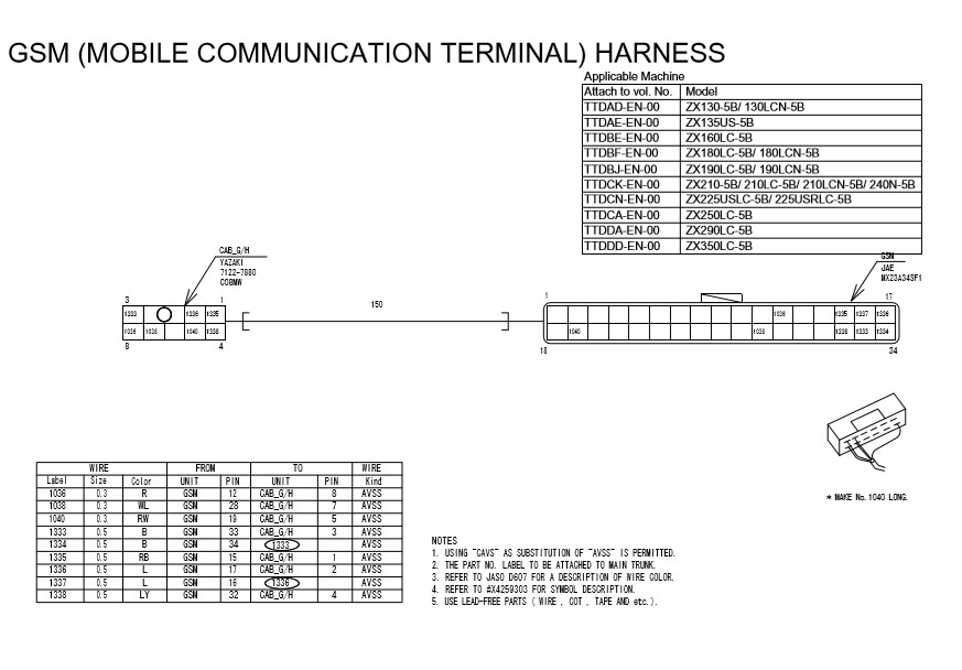 Hitachi ZX130 to ZX350 Series Diagrams - Image 3