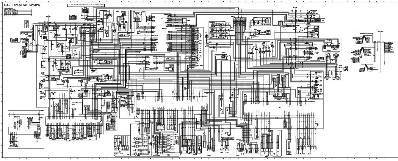 Hitachi ZX140W-5B, Hitachi ZX170W-5B, Hitachi ZX190W-5B, Hitachi ZX220W-5B Electrical Diagrams - Image 3