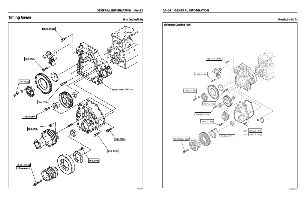 Hitachi ZX470H GI Series Workshop Manual and Diagrams - Image 5