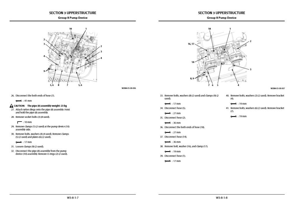 Hitachi ZX870-5A, Hitachi ZX890-5A Series Workshop Manual and Diagrams - Image 5