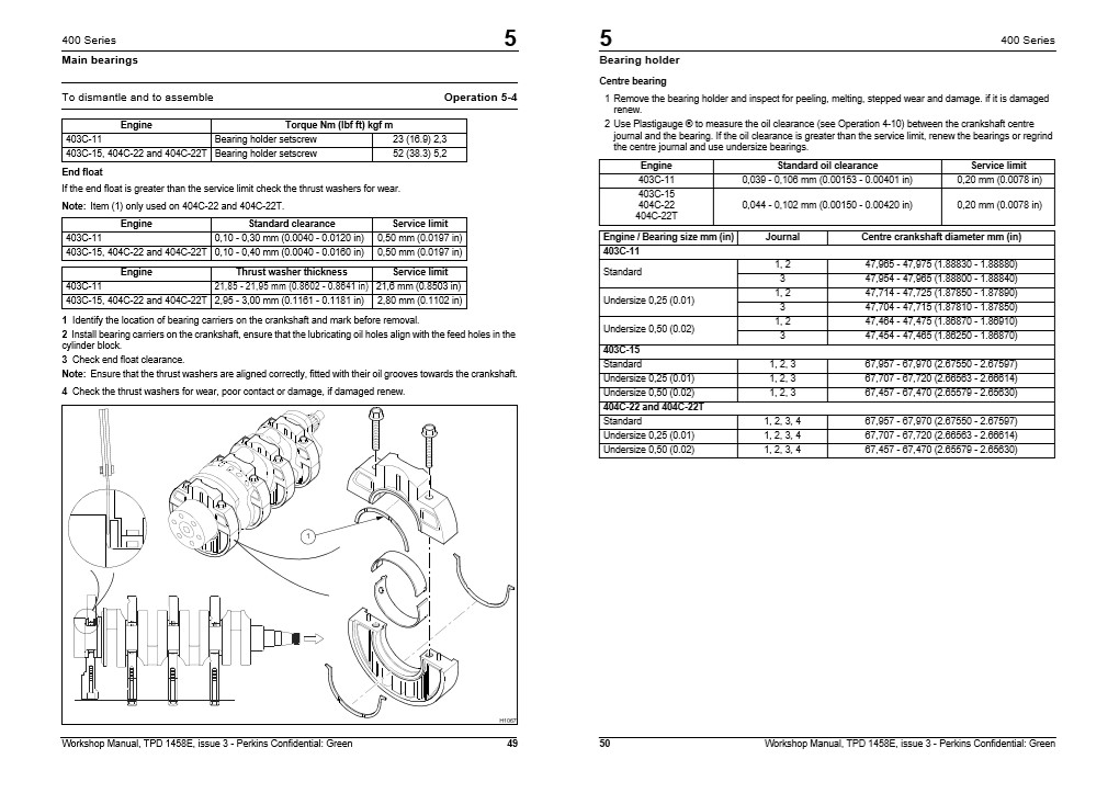 Perkins 403C-11, Perkins 403C-15, Perkins 404C-22, Perkins 404C-22T Workshop Manual - Image 5
