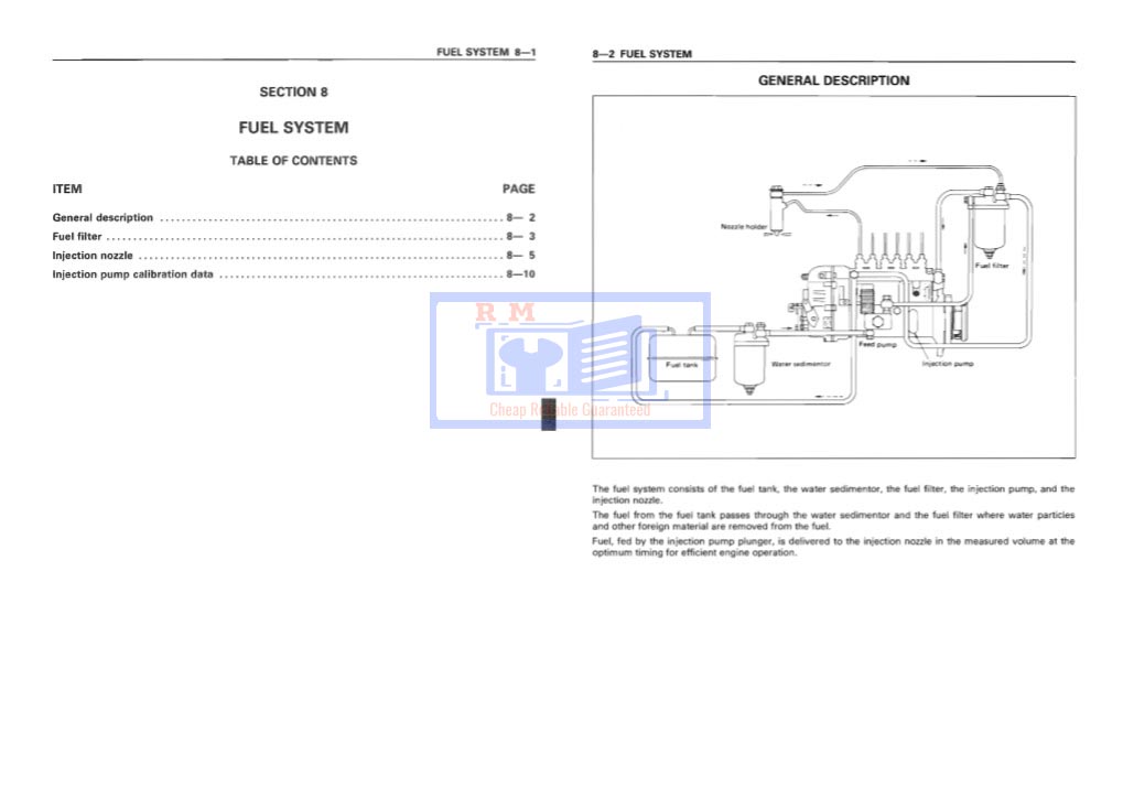 Isuzu 6RB1, Isuzu 6RB1T Industrial Engine Workshop Manual - Image 5