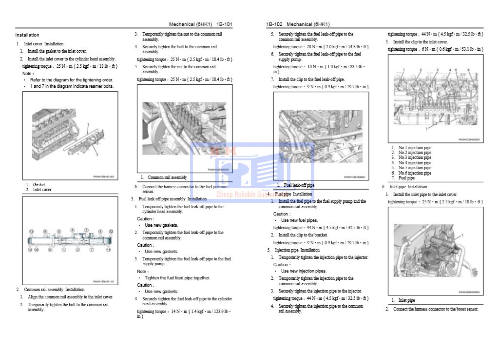 Isuzu 6HK1 Engine Interim Tier 4 Compatible Workshop Manual - Image 5